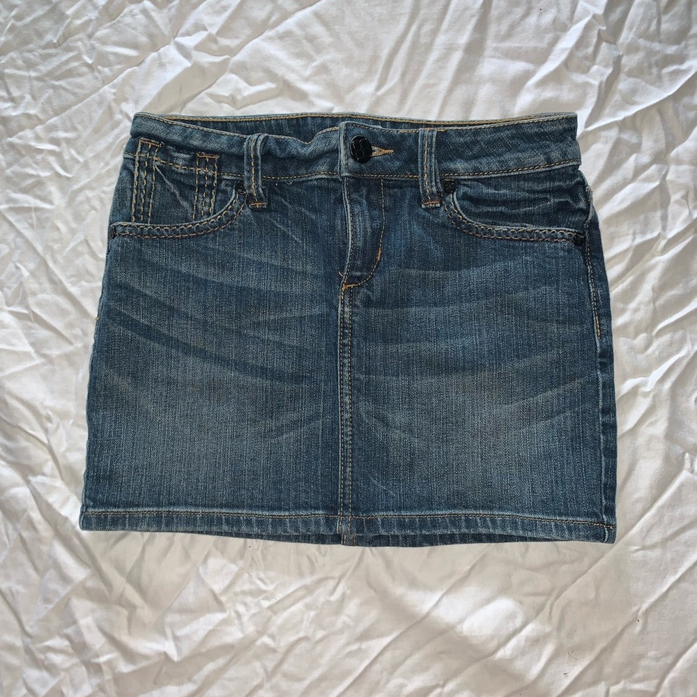 BCBG mini jean skirt